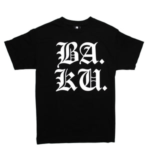 BA.KU. Stacked English T-Shirt - Black