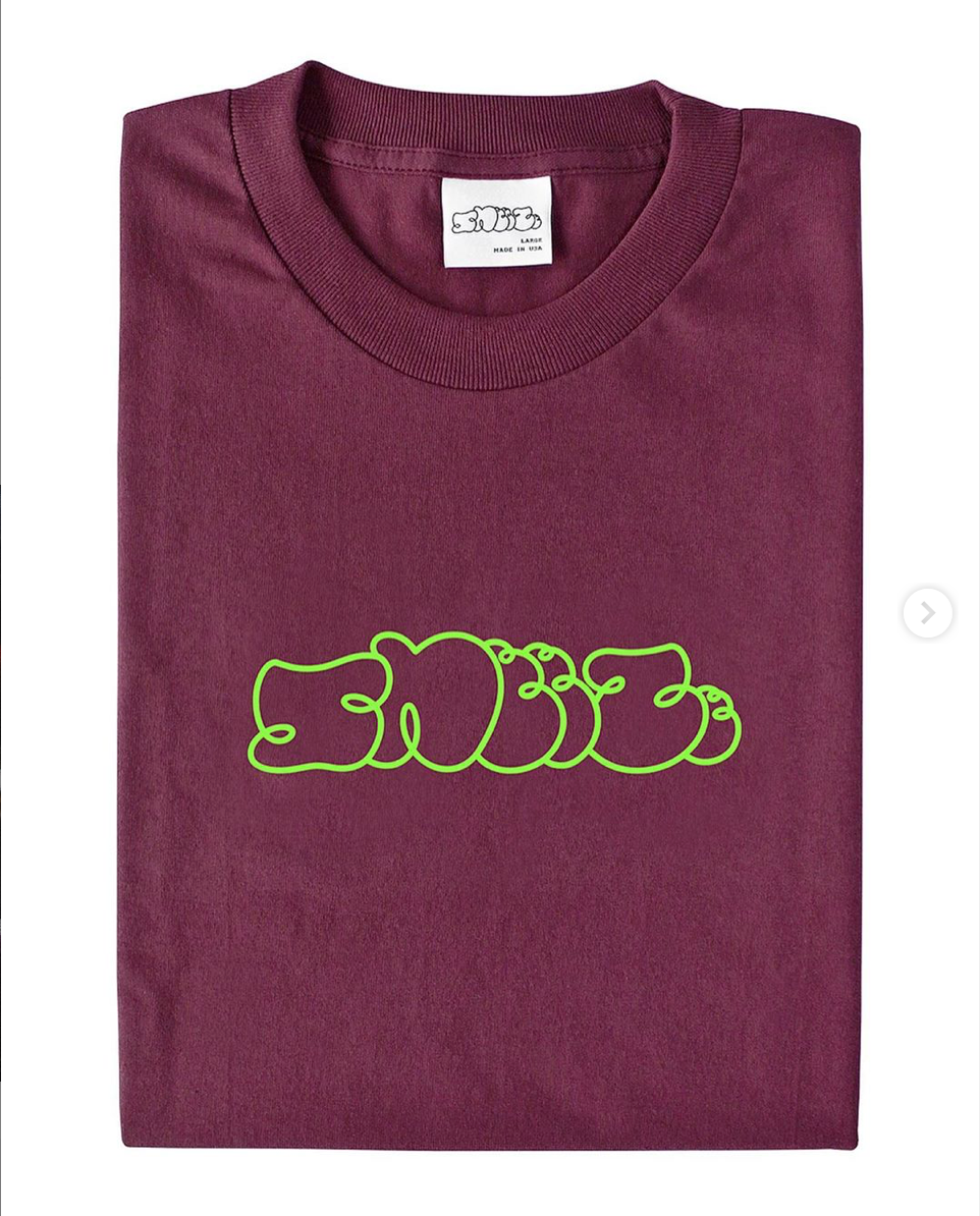 Sneeze Logo Tee - Burgundy