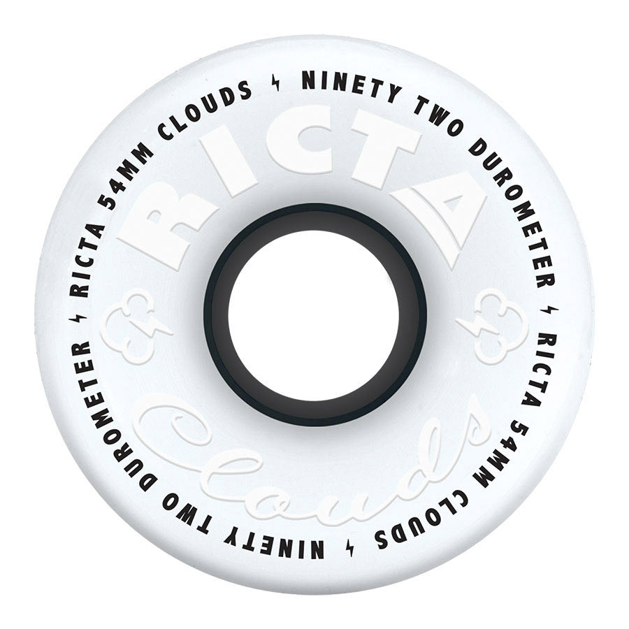 Ricta Clouds Wheel - White/Black 92A 54mm