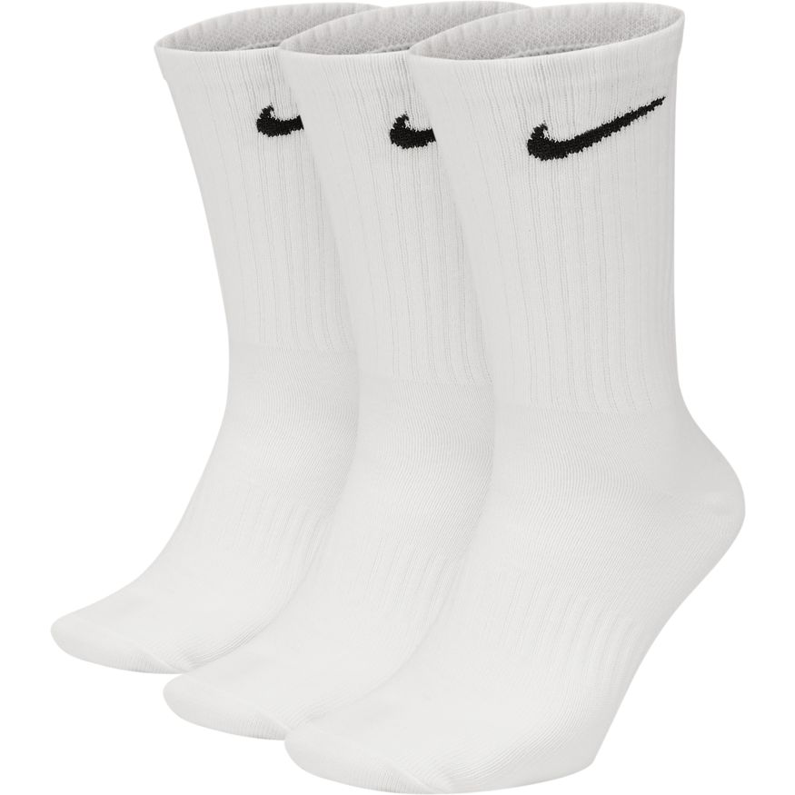 Nike Lightweight Everyday Crew Sock 3-Pack - White