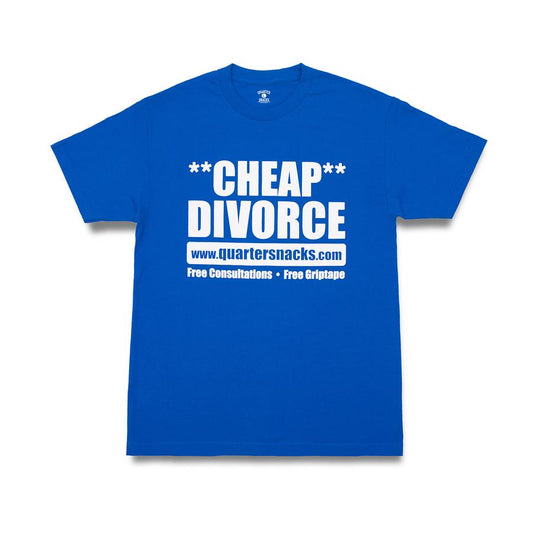 Quartersnacks Divorce Tee - Royal