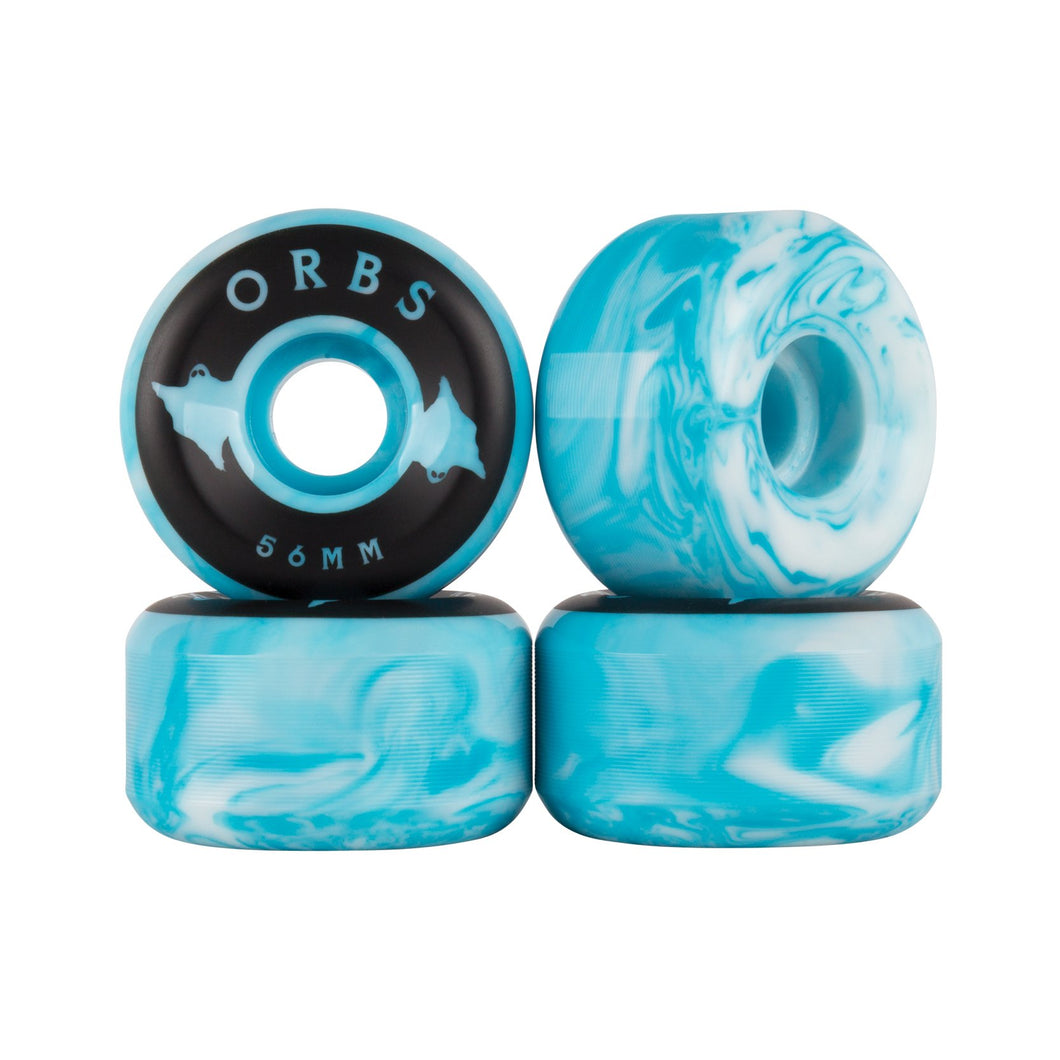 Welcome Orbs Specters Swirls Wheels - 99A 56mm Blue/White