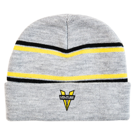 Venture Heritage Cuff Beanie - Heather/Yellow/Black