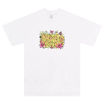 Bronze 56K Floral Burner Tee - White