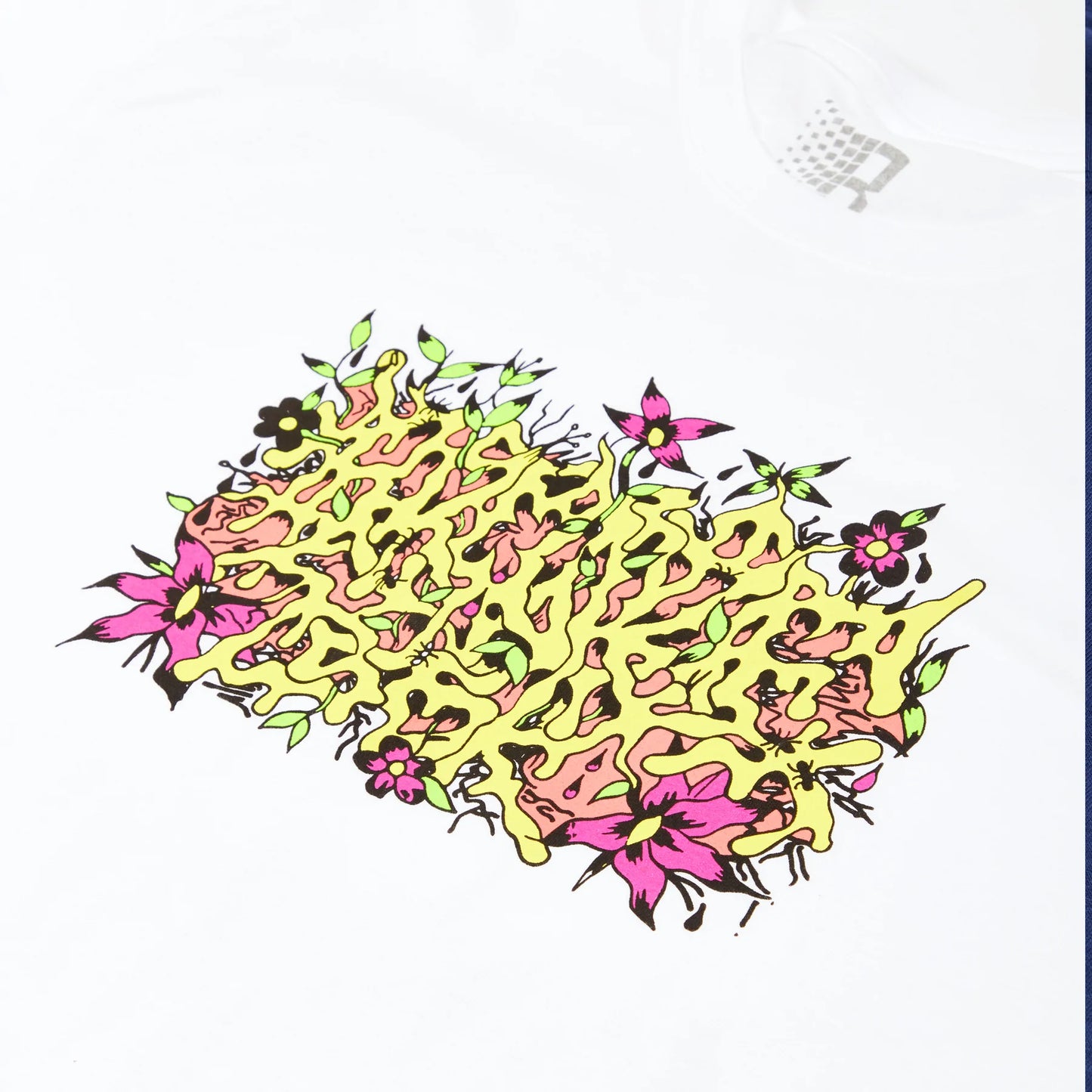 Bronze 56K Floral Burner Tee - White