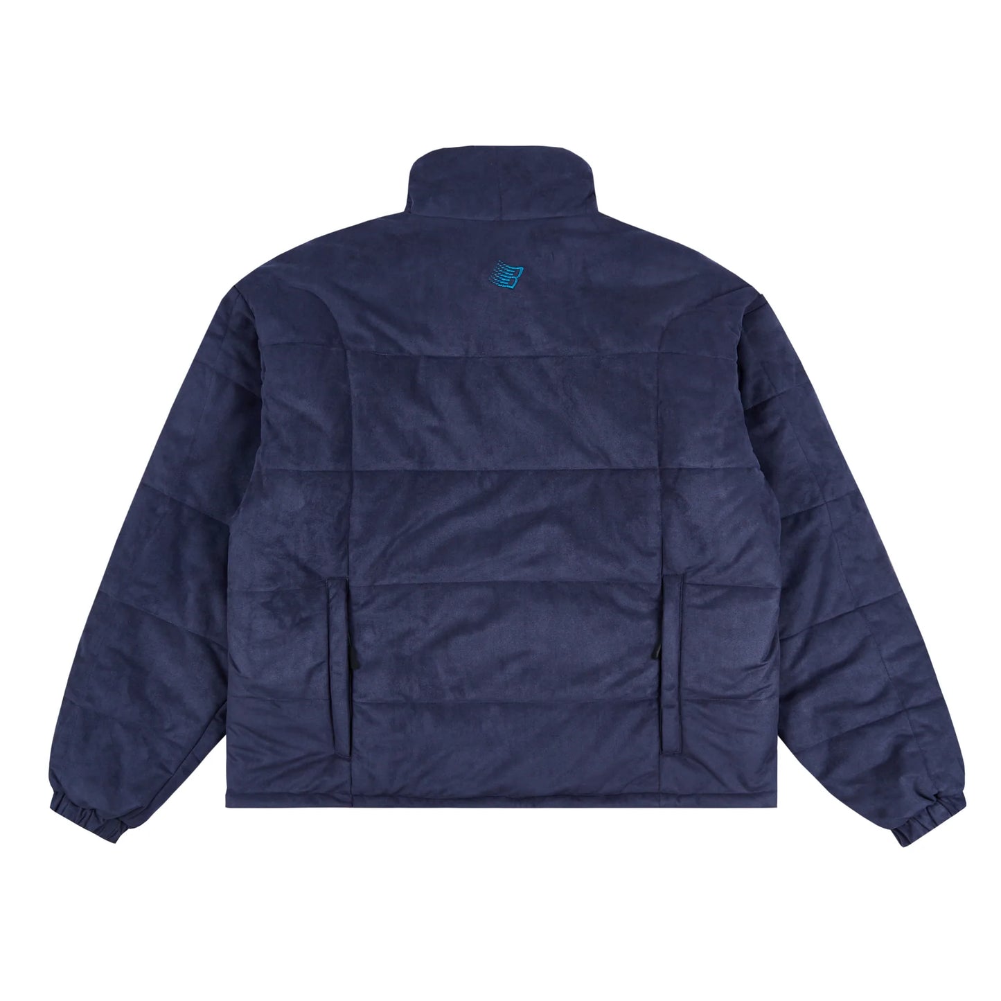 Bronze 56K Faux Suede Puffer Jacket - Navy