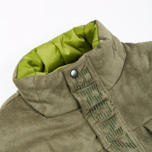 Load image into Gallery viewer, Bronze 56K Faux Suede Puffer Jacket - Olive