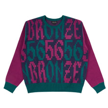Load image into Gallery viewer, Bronze 56K Old E Sweater - Purple/Teal
