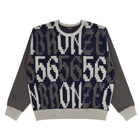 Bronze 56K Old E Sweater - Black/Grey