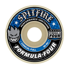 Load image into Gallery viewer, Spitfire Formula Four Conical Full Wheels - 99D 58mm Blue Print