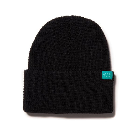 The Quiet Life Waffle Beanie - Black