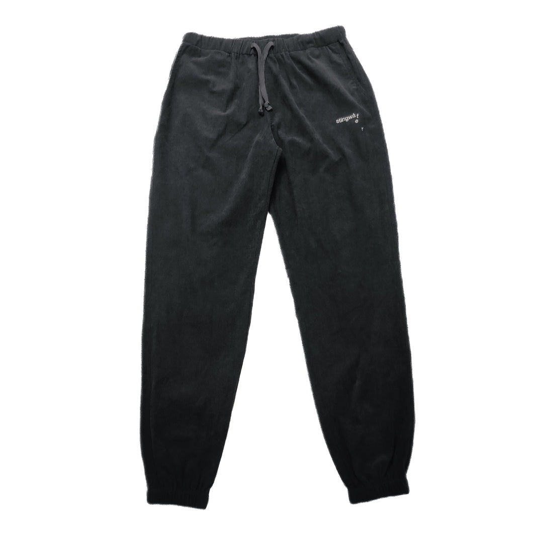 Stingwater Corduroy Melting Logo Sweatpants - Black
