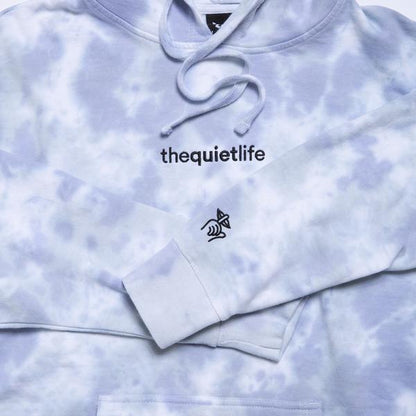 The Quiet Life Origin Embroidered Hoodie - Blue Tie Dye