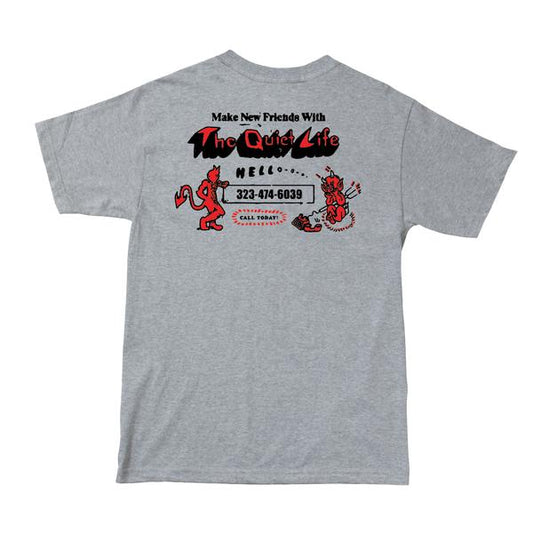 Quiet Life Devil Tee - Heather Grey