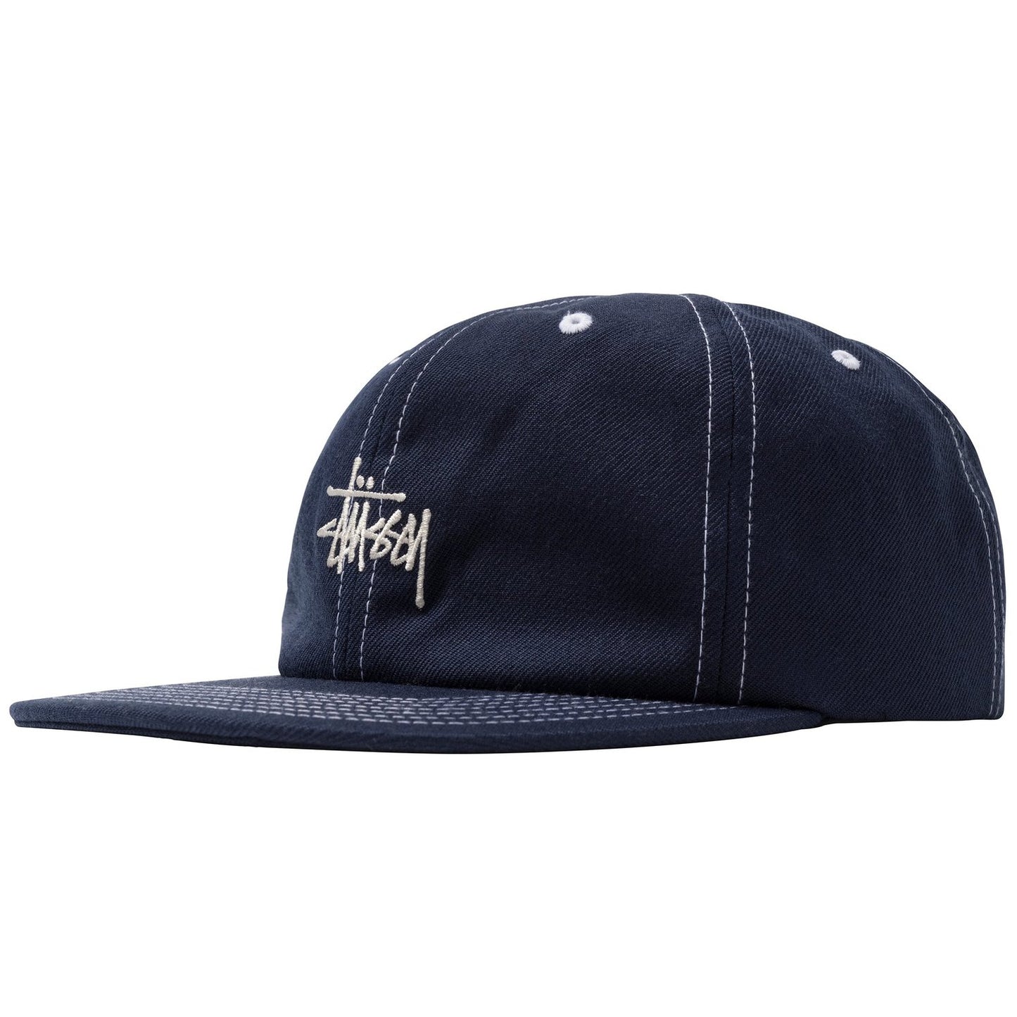 Stussy Contrast Stitch Stock Cap - Navy