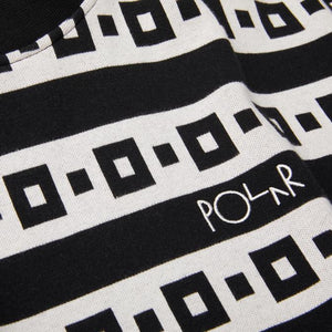 Polar Square Stripe Surf Tee - Black