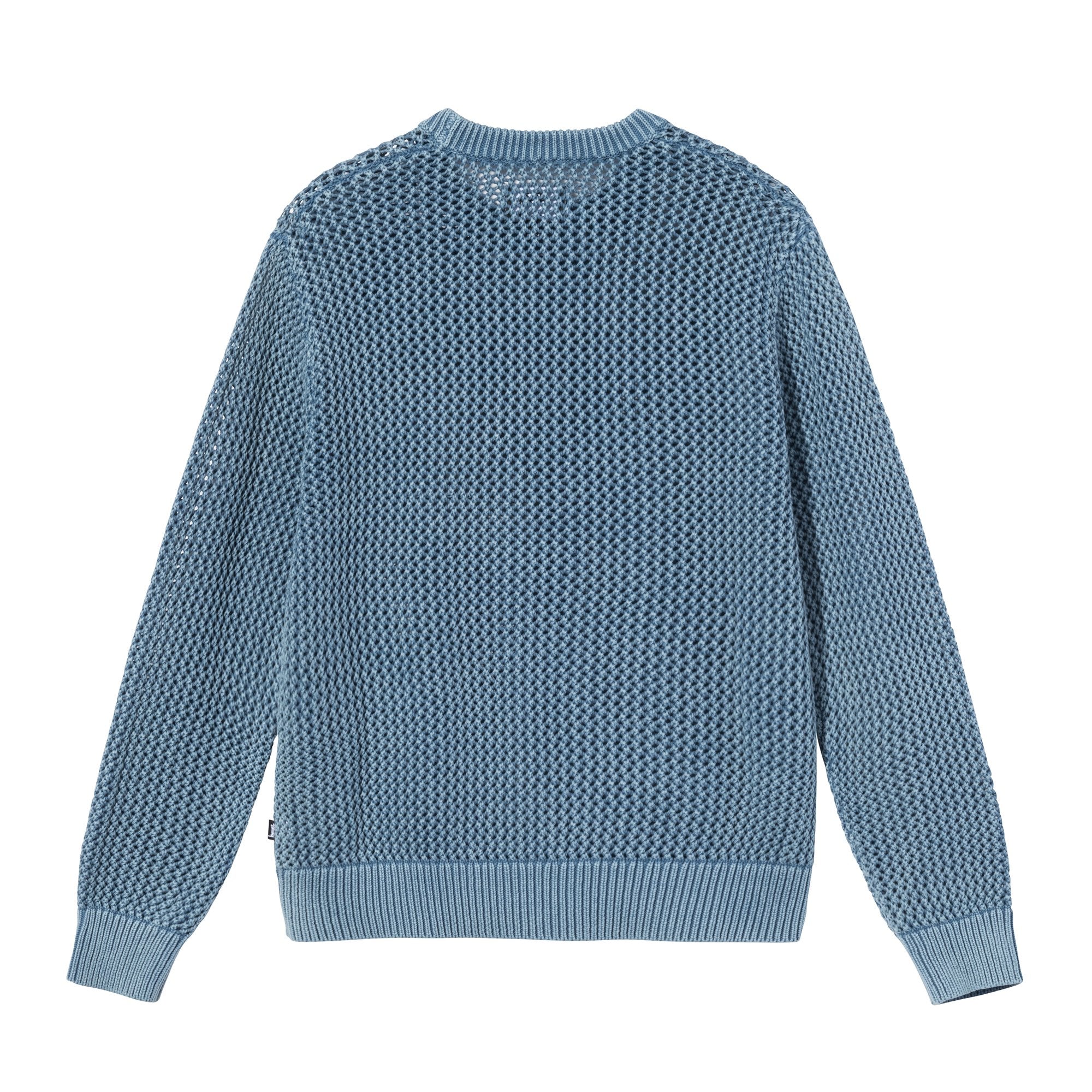 Stussy Pigment Dyed Loose Gauge Sweater - Seafoam – Ninetimes