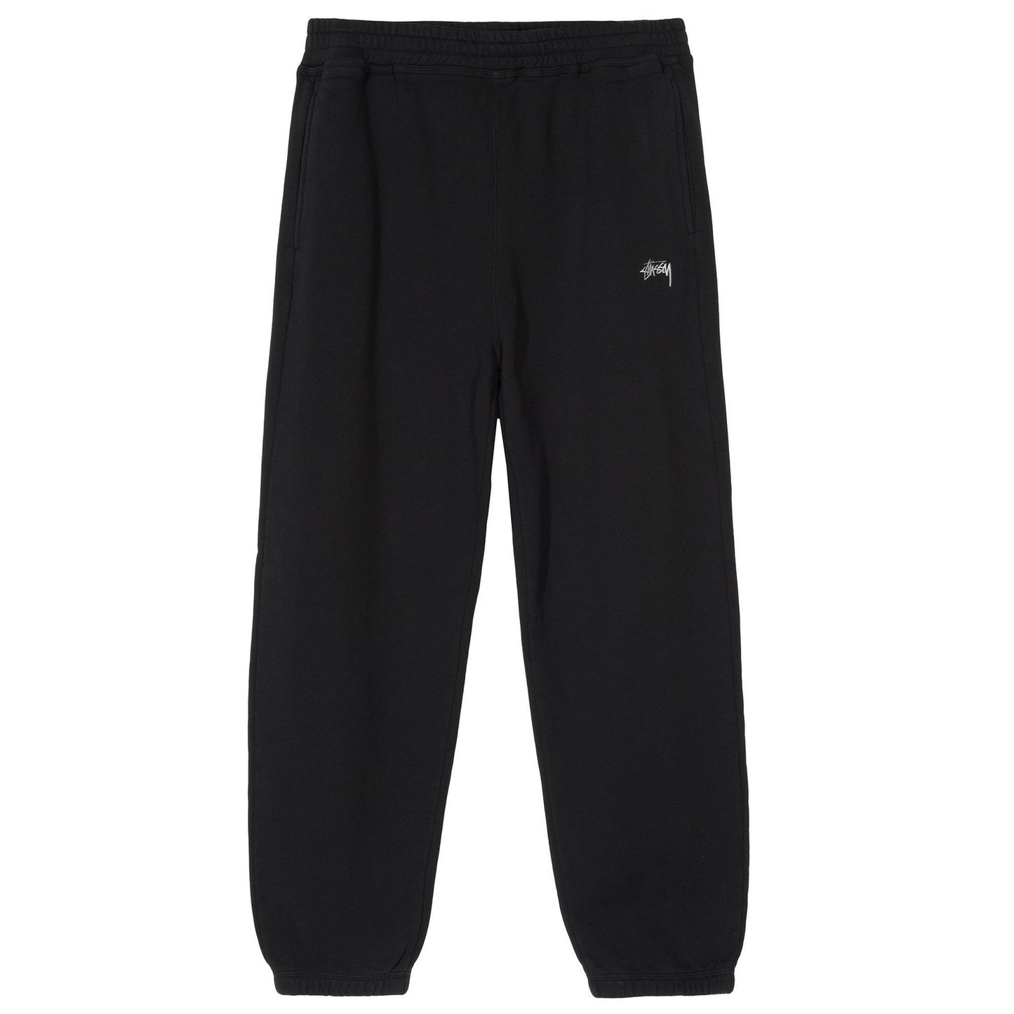 Stussy Stock Logo Fleece Pant - Black