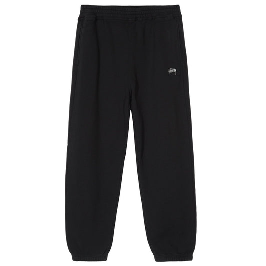 Stussy Stock Logo Fleece Pant - Black