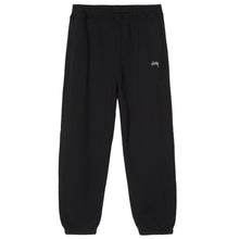 Load image into Gallery viewer, Stussy Stock Logo Fleece Pant - Black