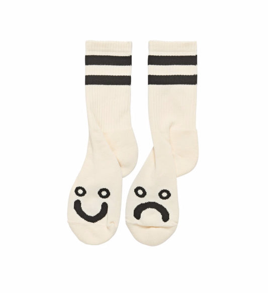 Polar Happy Sad Sock - Ivory
