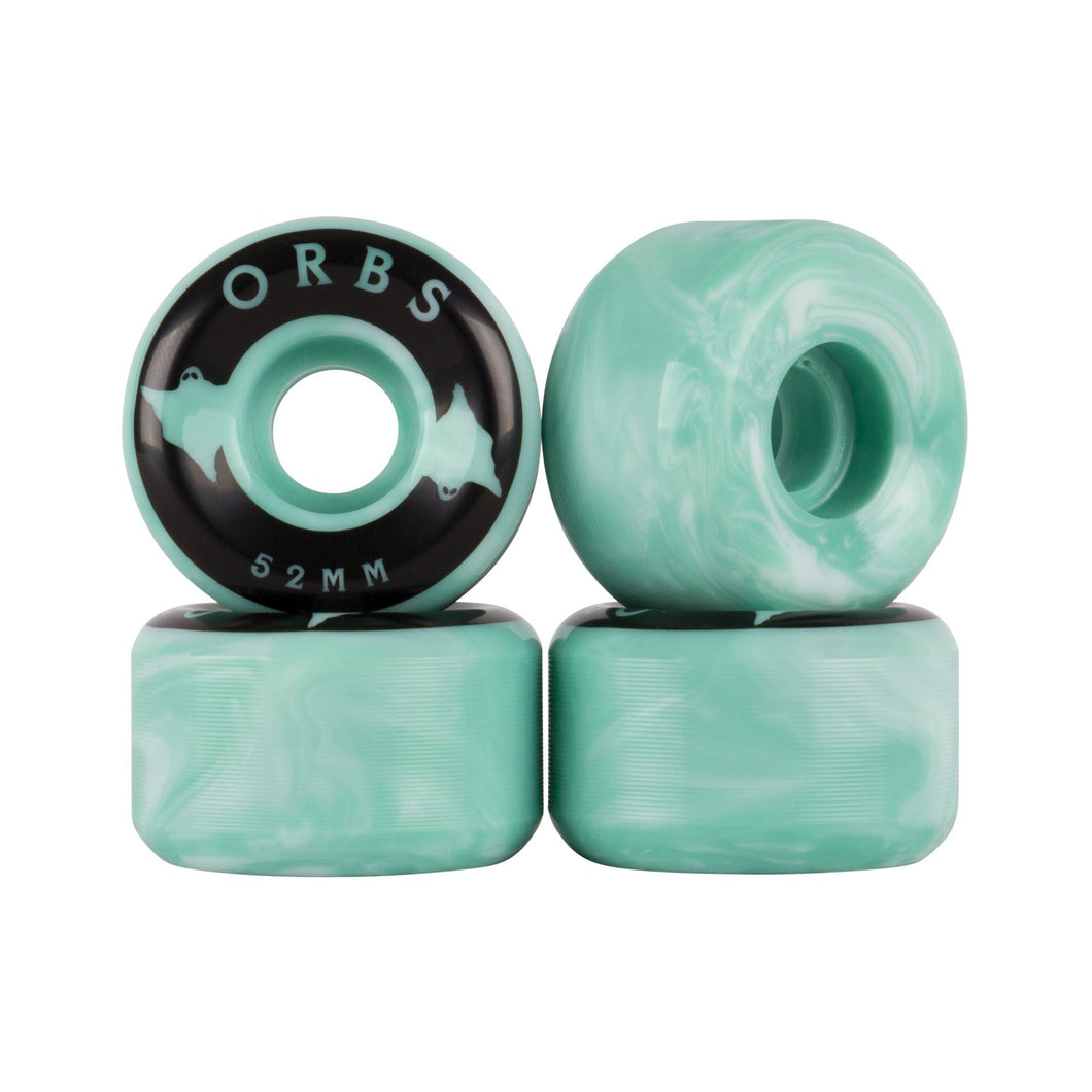 Welcome Orbs Specters Swirls Wheels - 99A 52mm Teal/White