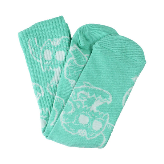 Toy Machine Monster Skull Sock - Aqua