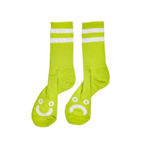 Polar Happy Sad Socks - Lime