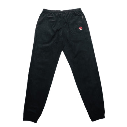 Stingwater Corduroy Melting Logo Sweatpants - Black