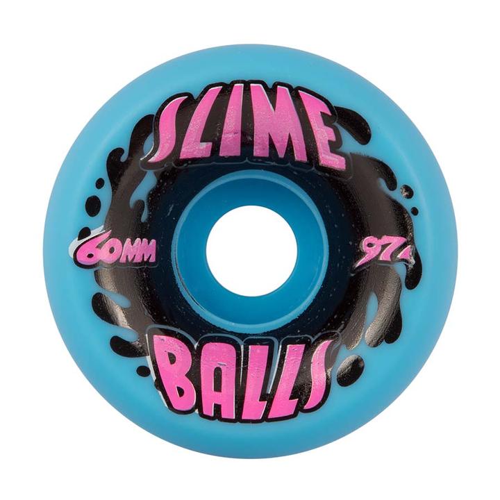 Slime Balls Splat Vomits Wheels -  Neon Blue 97A 60mm