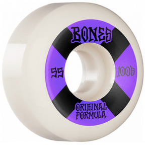 Bones 100s Sidecut Wheel - 100A 55mm V5 White