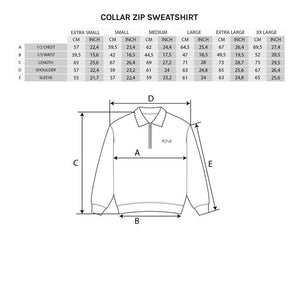 Polar Collar Zip Sweatshirt - Sports Grey