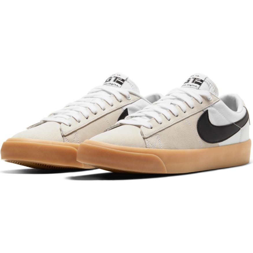 Nike SB Zoom Blazer Low Pro GT - White/Black/Gum – Ninetimes Skateshop