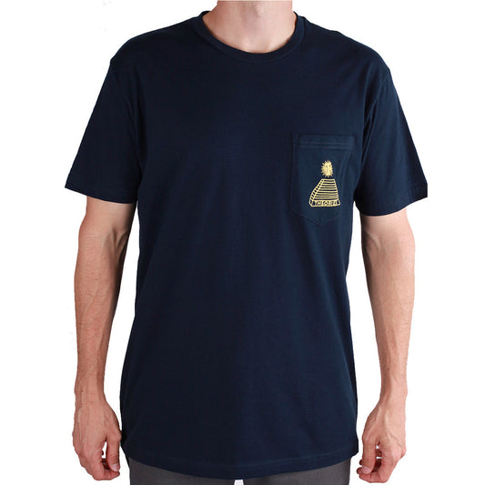 Theories Scribble Pocket Tee - Navy