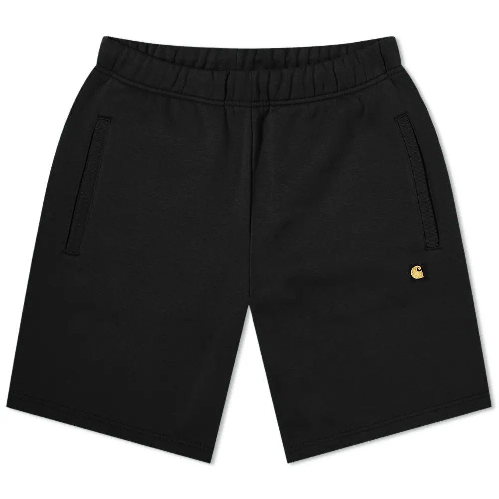 Carhartt WIP Chase Sweat Short - Black/Gold