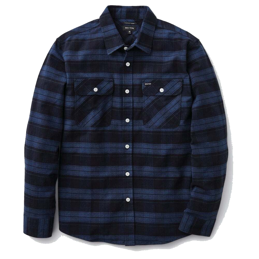 Brixton Bowery Stretch Flannel - Navy