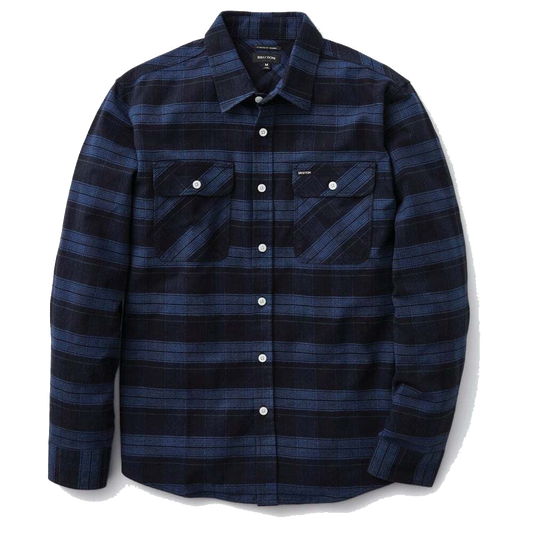 Brixton Bowery Stretch Flannel - Navy