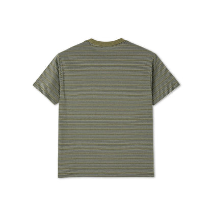 Polar Stripe Pocket Tee - Army Green