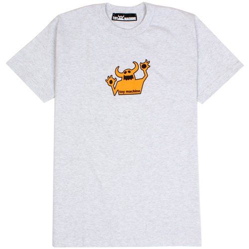 Sneeze X Toy Machine Tee - Ash/Orange