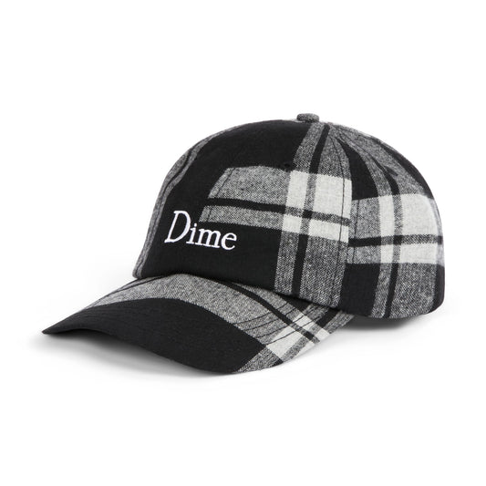 Dime Plaid Cap - Black