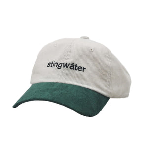 Stingwater Two Tone Cord/Suede Hat - White/Green