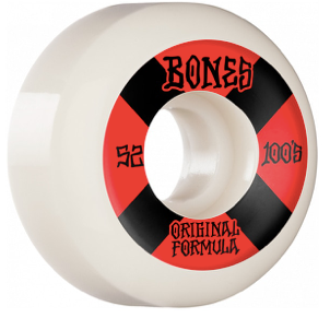 Bones 100s Sidecut Wheel - 100A 52mm V5 White