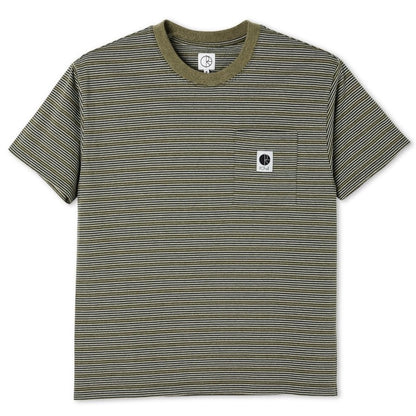 Polar Stripe Pocket Tee - Army Green