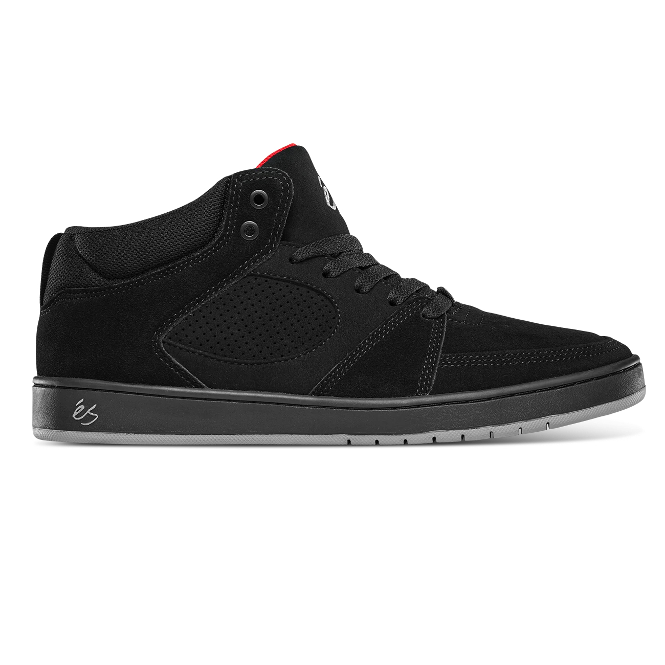 éS Accel Slim Mid - Black/Red/Grey