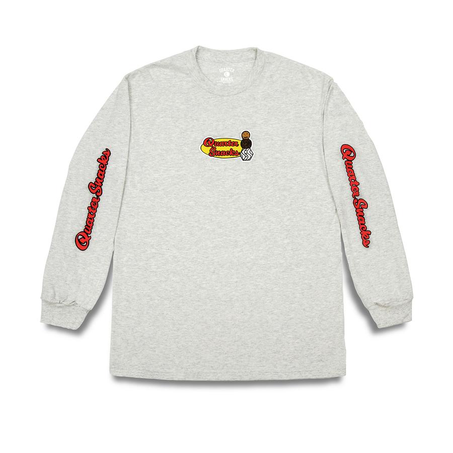 Quartersnacks Middle School L/S Tee - Ash Grey