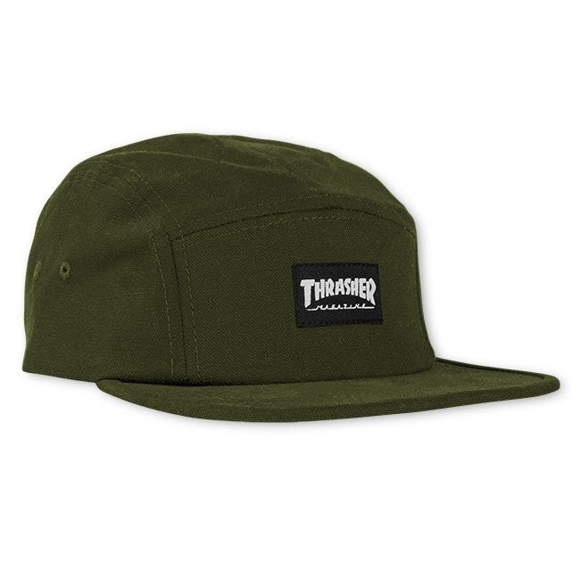 Thrasher 5 Panel Hat - Army