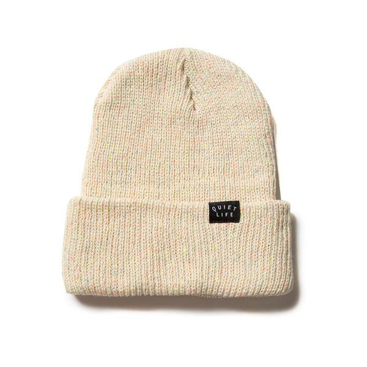 Quiet Life Standard Beanie - Speckled Cream