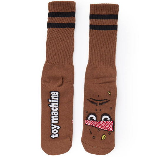 Toy Machine Poo Poo Head Sock - Brown