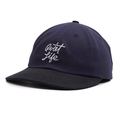 The Quiet Life Script Polo Hat - Navy/Black