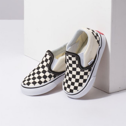 Vans Toddler Slip On - Black & White Checkerboard